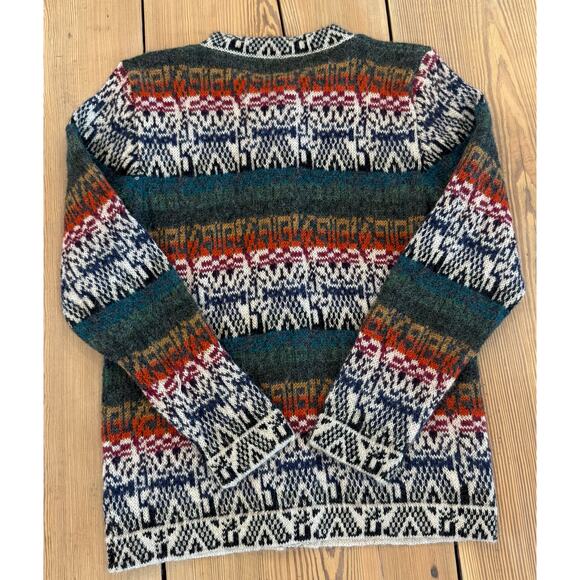 Leo Peressi 100% Alpaca Multiocolor Cardigan Made in‎ Peru XS - Picture 2 of 5